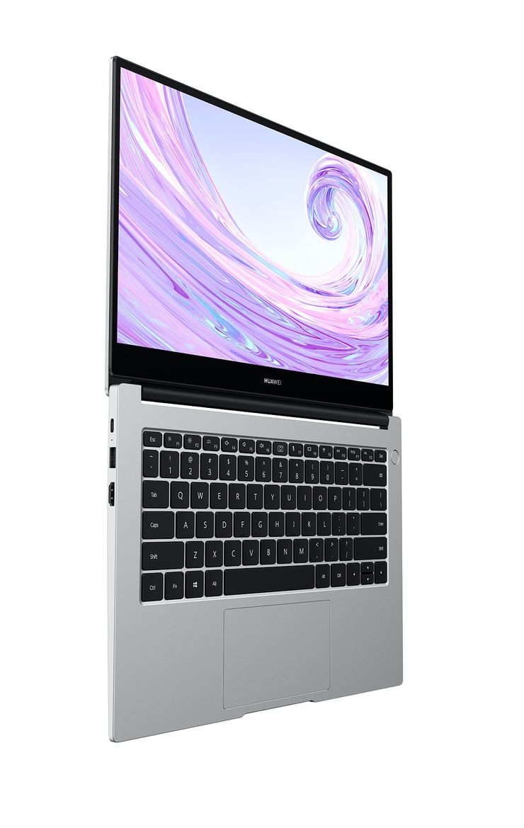 Uutuuskaksikosta MateBook D 14″:n kansi aukeaa tällä tavalla 180 astetta suoraksi. 15″-mallin kansi ei avaudu aivan yhtä paljon.