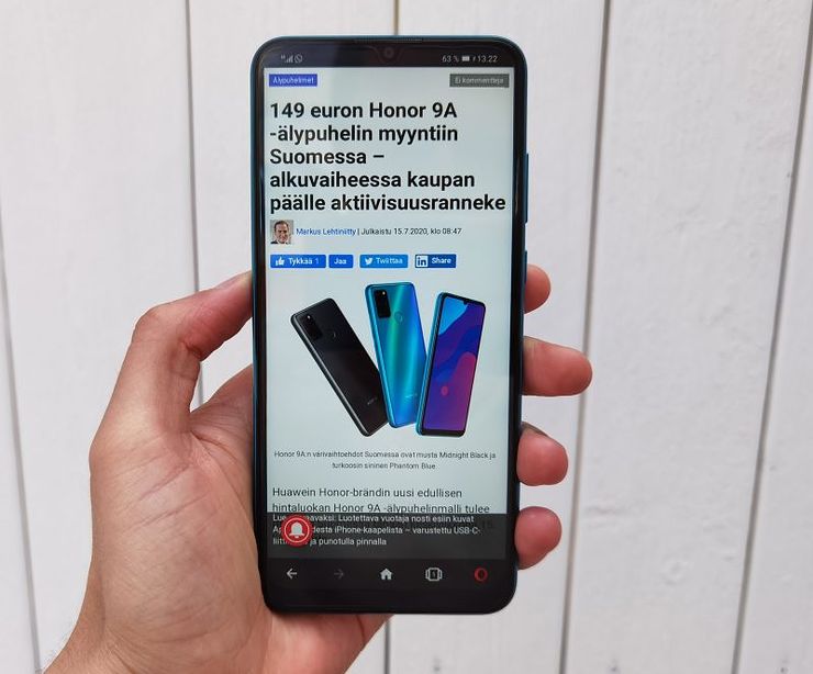 Honor 9A on Suomen ensimmäinen Honor-älypuhelin ilman Google-palveluita.