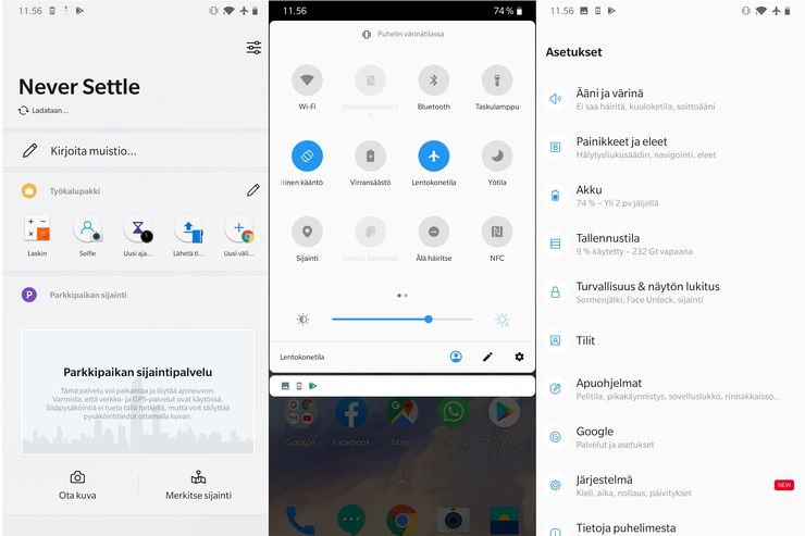 OnePlus 7:n OxygenOS:ää on kehuttu laajalti.