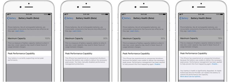 iOS 11.3 kertoo akun heikentymisestä.
