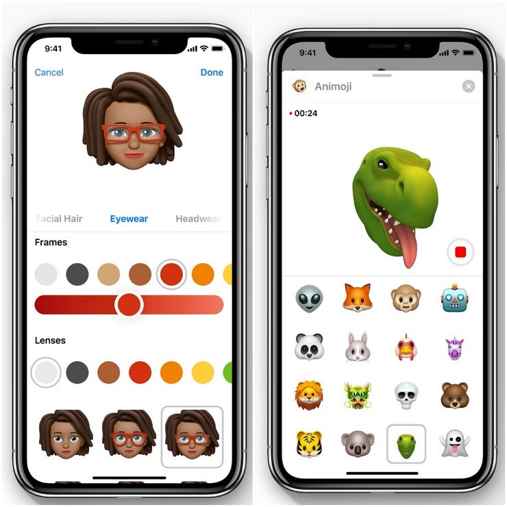 Uusi Memoji ja lisää Animojeja.