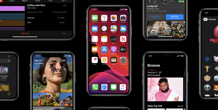 iOS 13 tuo muun muassa tumman tilan.