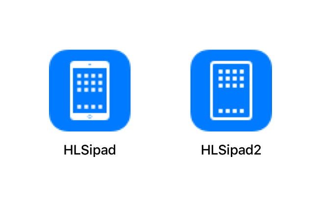 iOS-käyttöjärjestelmän sisältämä aiempi ja uunituore iPadin kuvake.