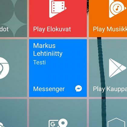 Tapahtumaruudut toimivat lähes samaan tapaan kuin Windows 10 Mobilella.