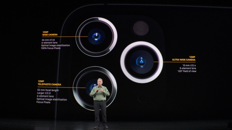 iPhone 11 Pro -mallien kameroiden yksityiskohdat.