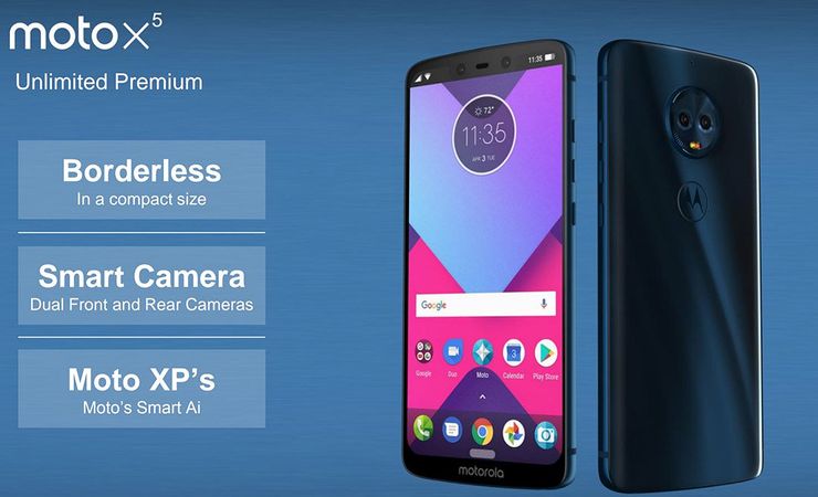 Moto X5 aiemmassa vuodossa.