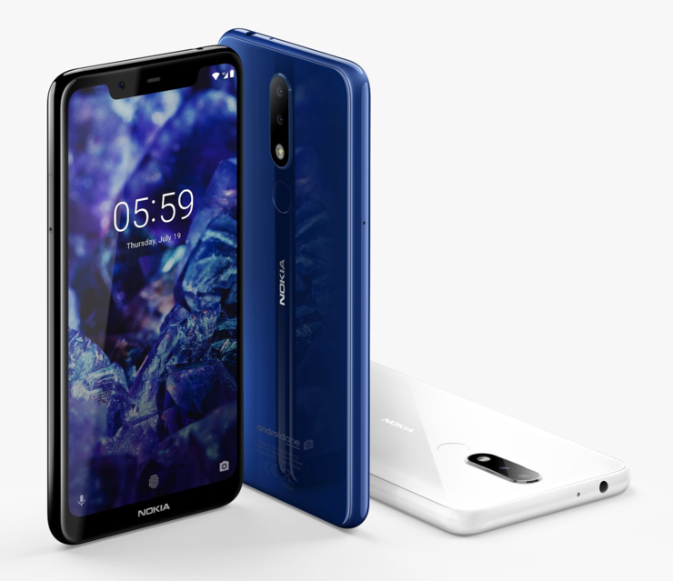 Nokia 5.1 Plus tulee Suomessa myyntiin mustana ja sinisenä värivaihtoehtona.