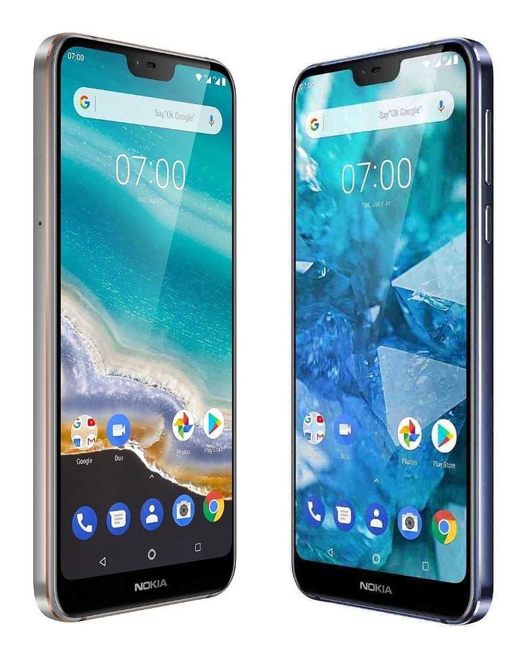 Nokia 7.1:ssä on 5,8 tuuman lovinäyttö.