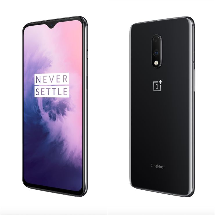 OnePlus 7:n ainoa värivaihtoehto Suomessa on tummanharmaa Mirror Gray.