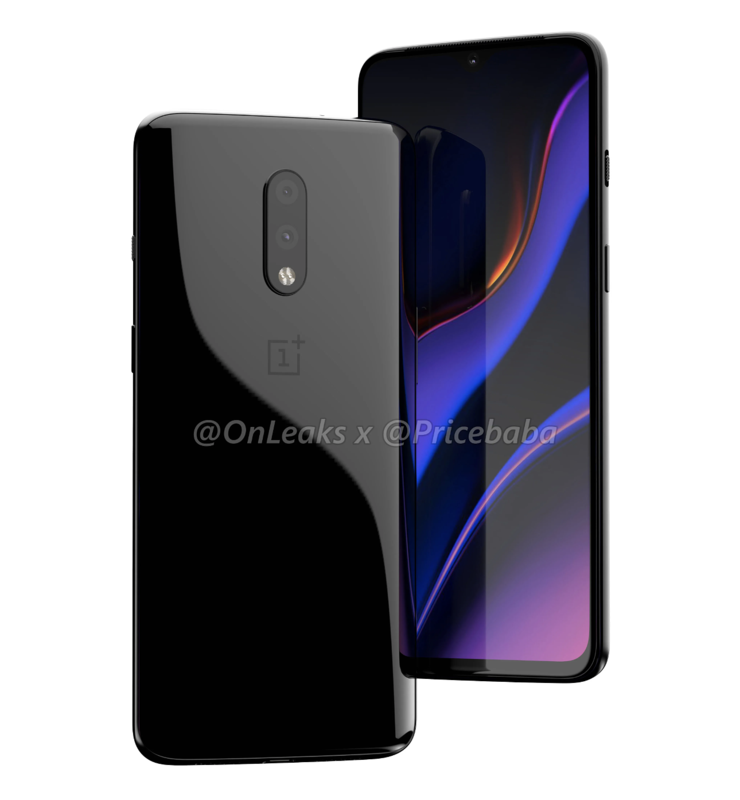 Mahdollinen OnePlus 7. OnLeaksin yhdessä Pricebaba-sivuston kanssa julkaisema kuva.