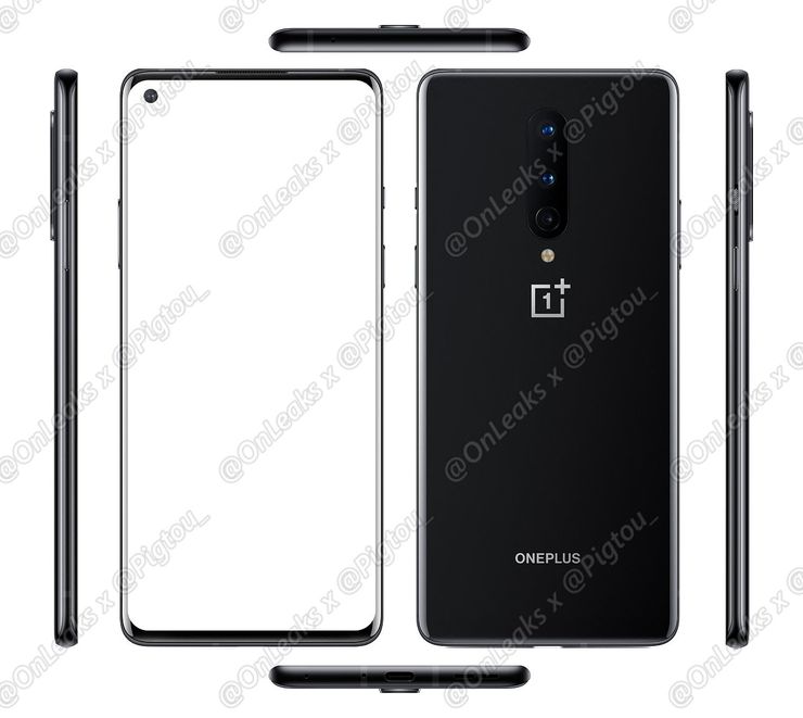 OnePlus 8. Kuva: OnLeaks / Pigtou.