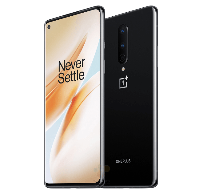 OnePlus 8 mustana värinä. Kuva: Roland Quandt / WinFuture.de.