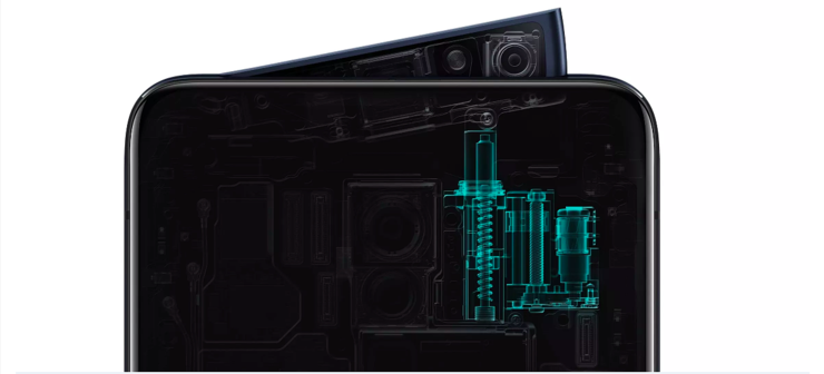 Oppo Reno -puhelimissa on uudella tavalla toteutettu esiin nouseva etukamera.