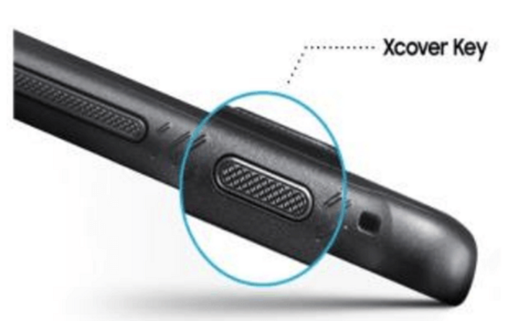Galaxy XCover 4s sisältää toiminnallisuudeltaan muokattavissa olevan XCover-painikkeen.