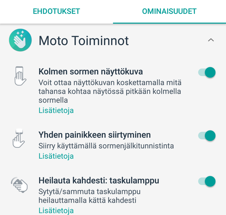 Moto-sovellus piristää käyttökokemusta erilaisilla toiminnoilla.