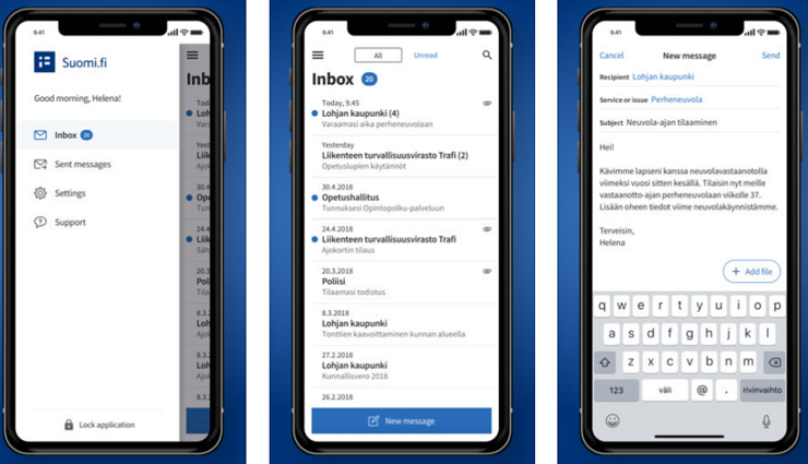 Kaikki Suomi.fi-sivuston palvelut ovat käytettävissä myös uudella mobiilisovelluksella.