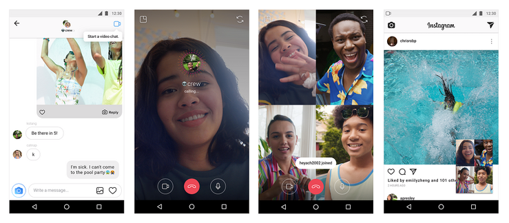 Instagram-videopuhelut ovat nyt mahdollisia isommallakin porukalla.