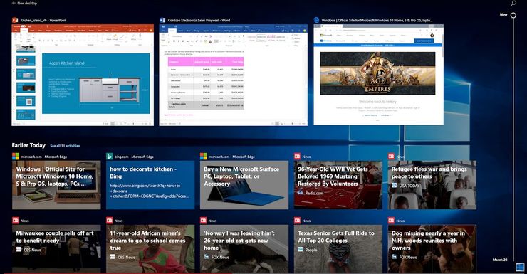 Windows 10:n aikajananäkymä saattaa pian olla käytettävissä myös Chromebookeilla.