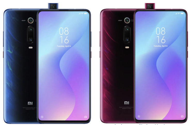 Aiemmin julkaistut kuvat Xiaomi Mi 9T:stä ja Mi 9T Prosta. Lähde: WinFuture.de