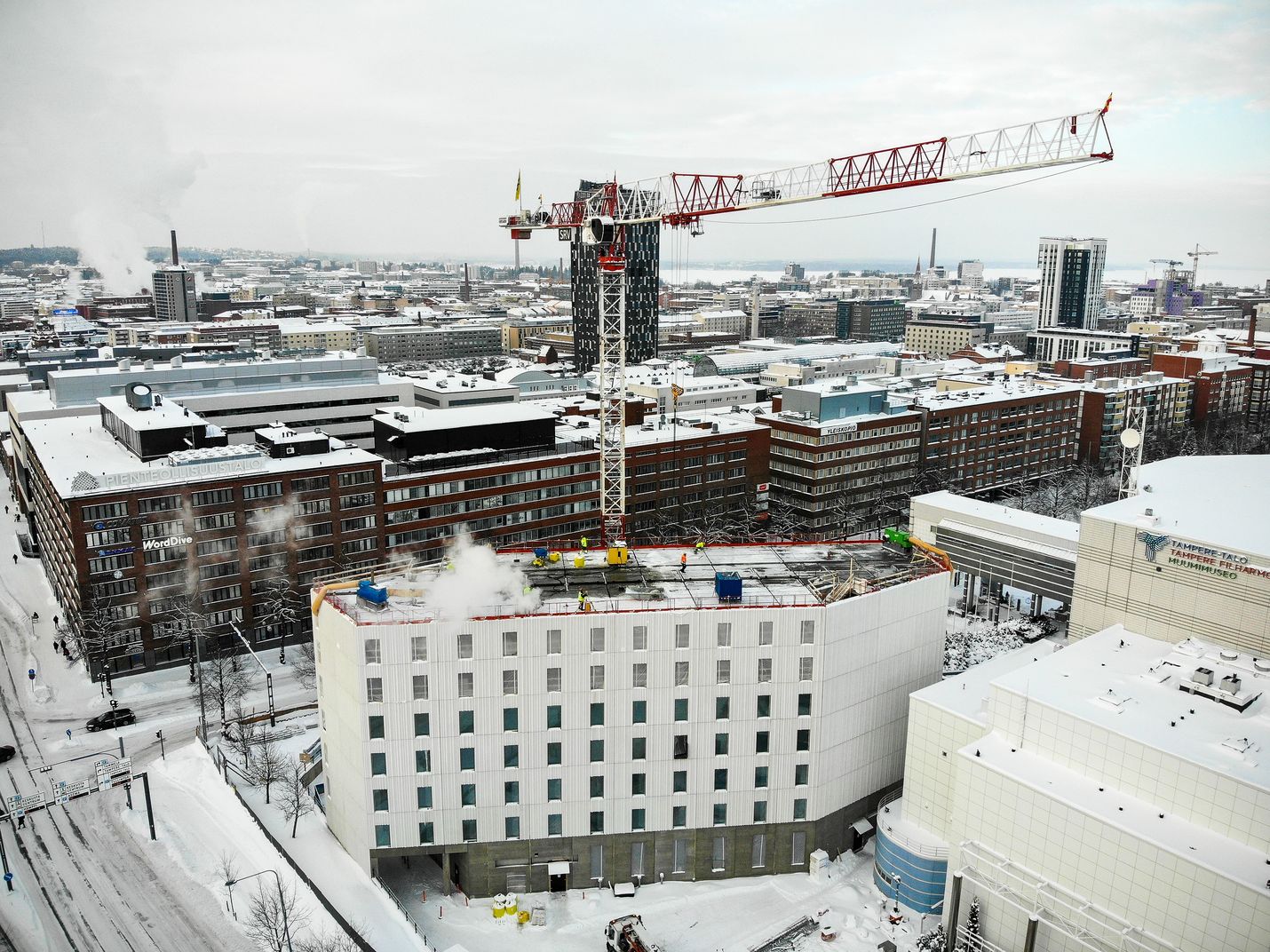Suomessa aloitetaan tänä vuonna noin 40 000 asunnon rakentaminen. Arkistokuva.