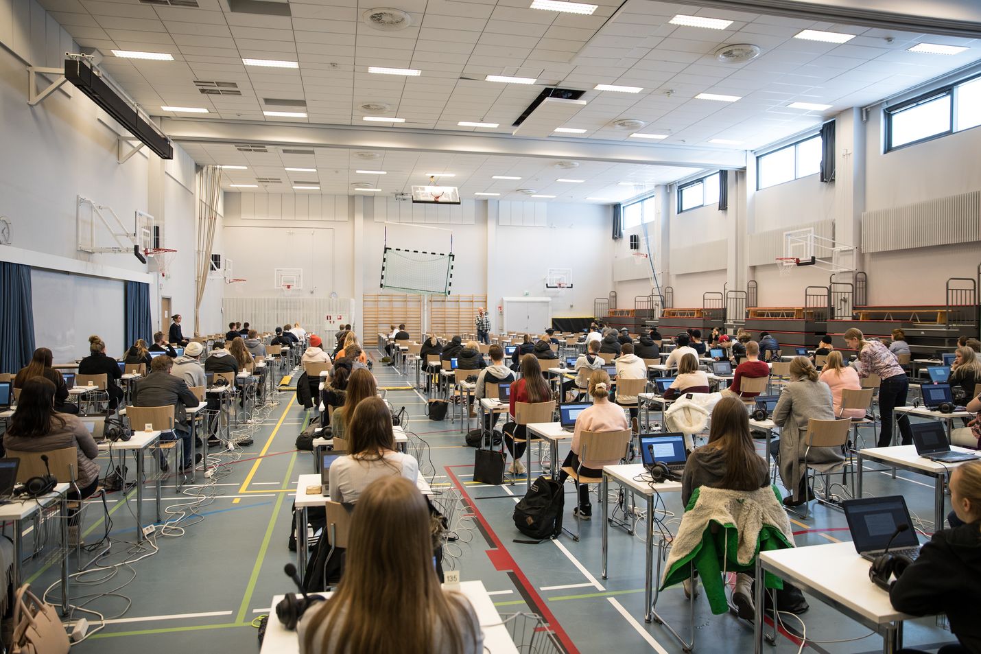 Tutkintoon on ilmoittautunut kaikkiaan 40 271 kokelasta, noin 600 vähemmän kuin keväällä 2018. Arkistokuva.
