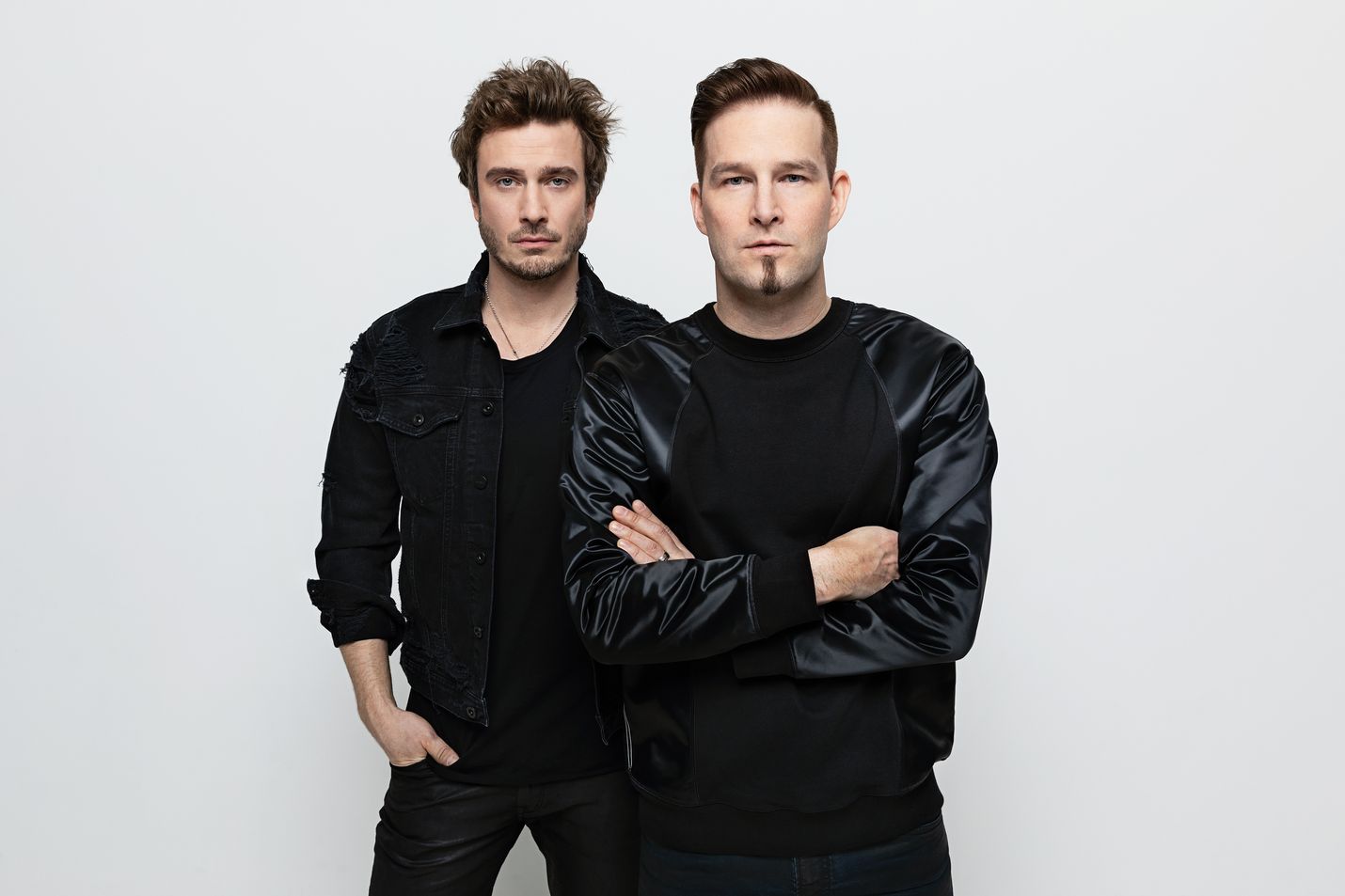 Sebastian Rejman (vasemmalla) ja Darude ovat olleet Tel Avivissa jo reilun viikon. Harjoituksia ja edustamista on ollut lähes joka päivä.