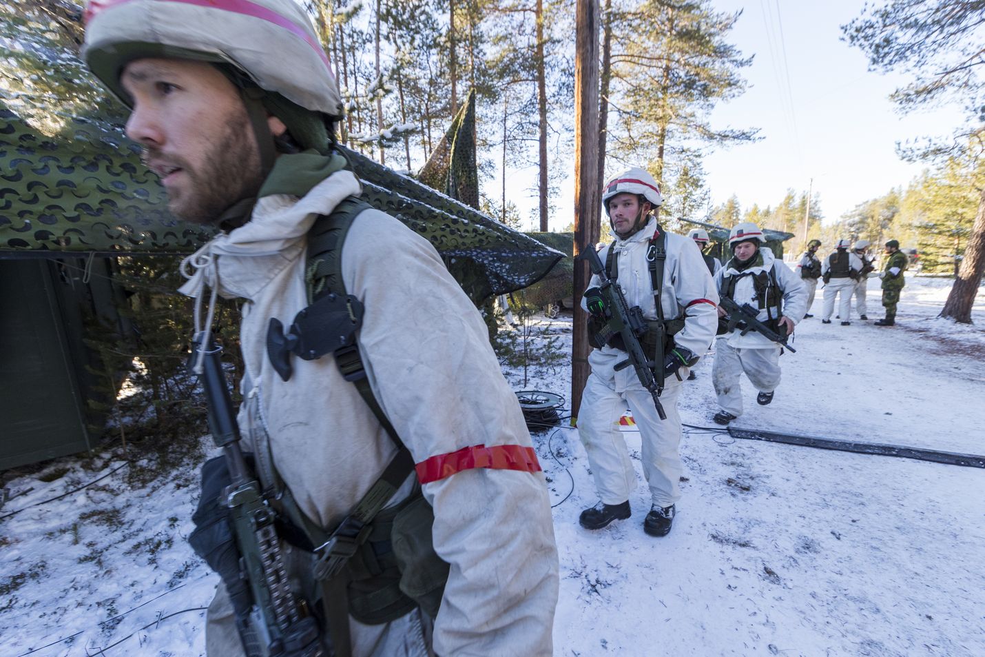 Reilut 2 000 ruotsalaista sotilasta osallistui Naton Trident Juncture -sotaharjoitukseen lokakuussa 2018 Norjassa. Myös Suomi oli mukana.