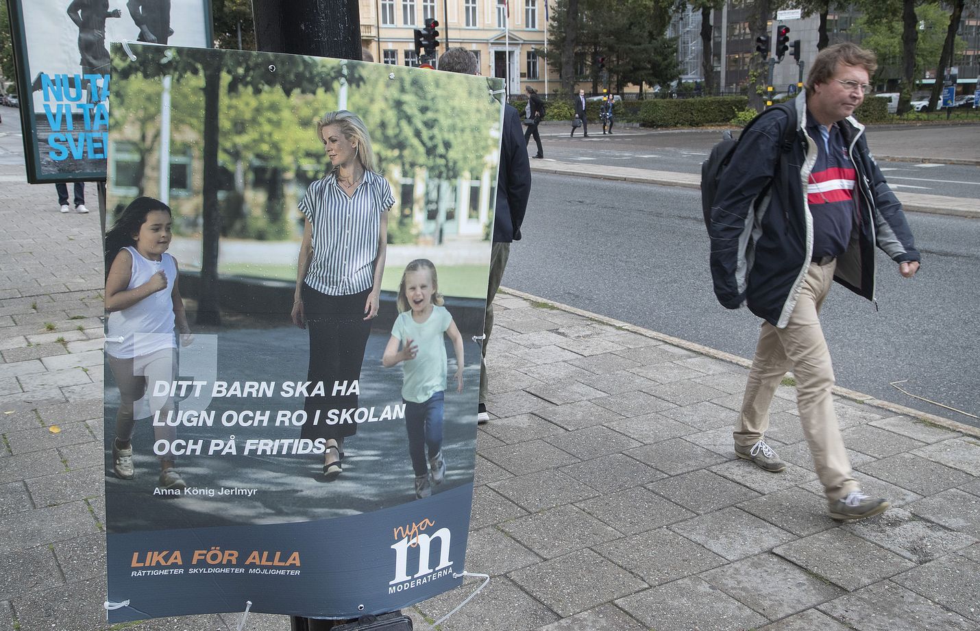 Ruotsissa pienten lasten vanhemmat tekivät Suomea useammin lyhennettyä työaikaa. Kuva on otettu viime syksyn valtiopäivävaalien alla.