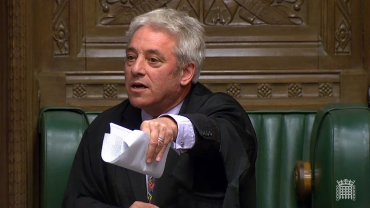 Britannian parlamentin puhemies John Bercow ei hyväksynyt Johnsonin pyyntöä uudesta äänestyksestä.