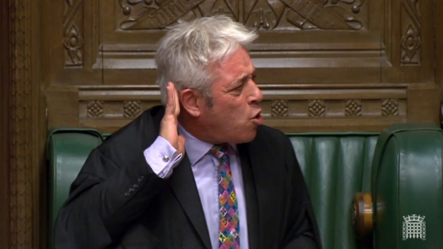 Order! Britannian parlamentin alahuoneen puhemiehellä John Bercowlla on jälleen edessään hikinen iltapuhde kun alahuone väittelee ja äänestää brexit-sopimuksesta.