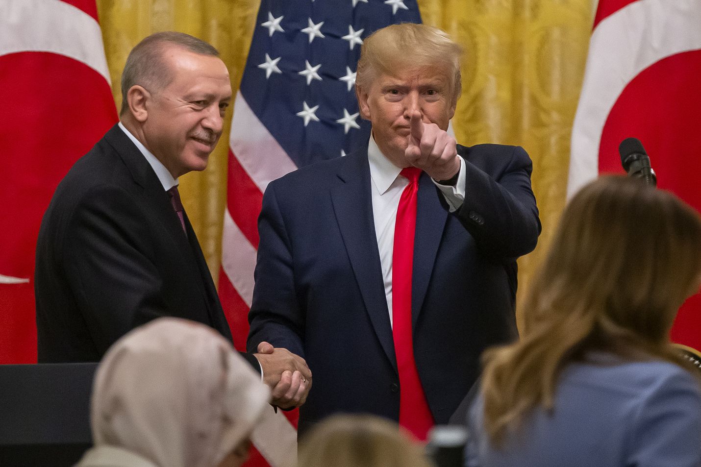 Turkin presidentti Recep Tayyip Erdogan ja Yhdysvaltojen presidentti Donald Trump tapasivat keskiviikkona Valkoisessa talossa.