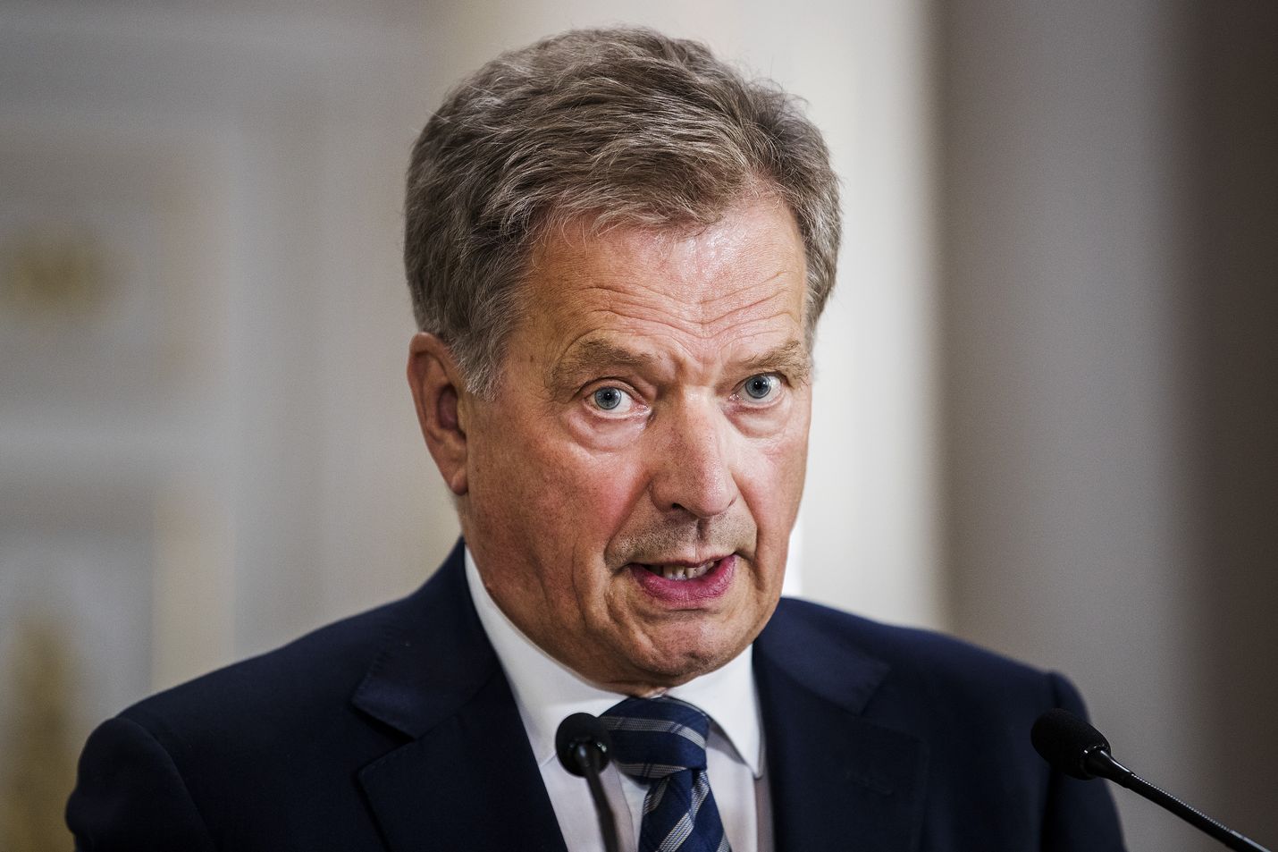 Presidentti Sauli Niinistö vastasi kansalaisten kysymyksiin lauantaina Ylellä. Arkistokuva.
