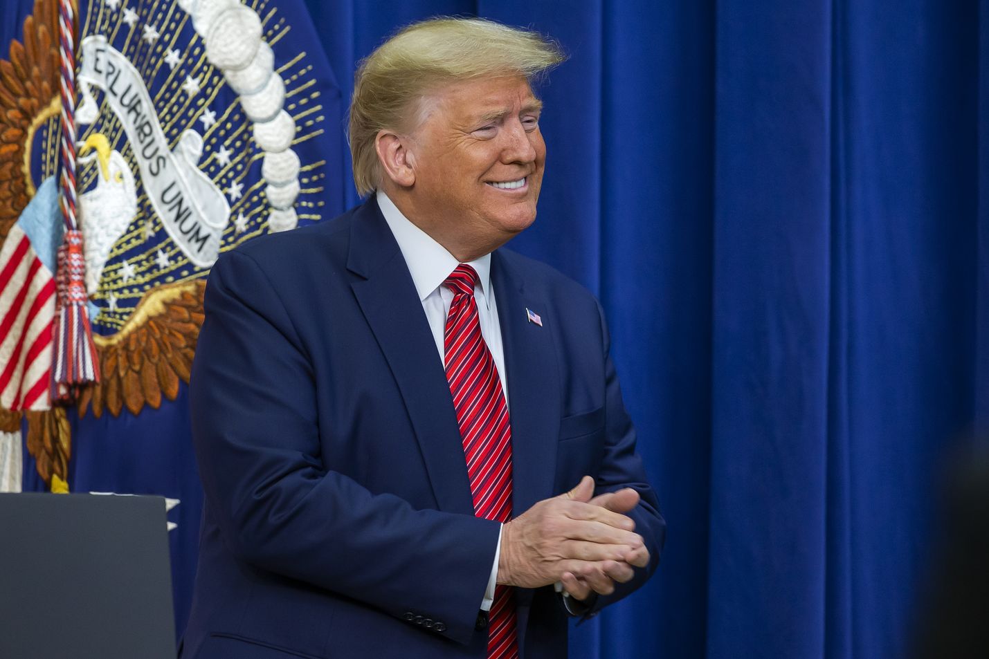 Donald Trump pyrkii toiselle presidenttikaudelle marraskuun vaaleissa.