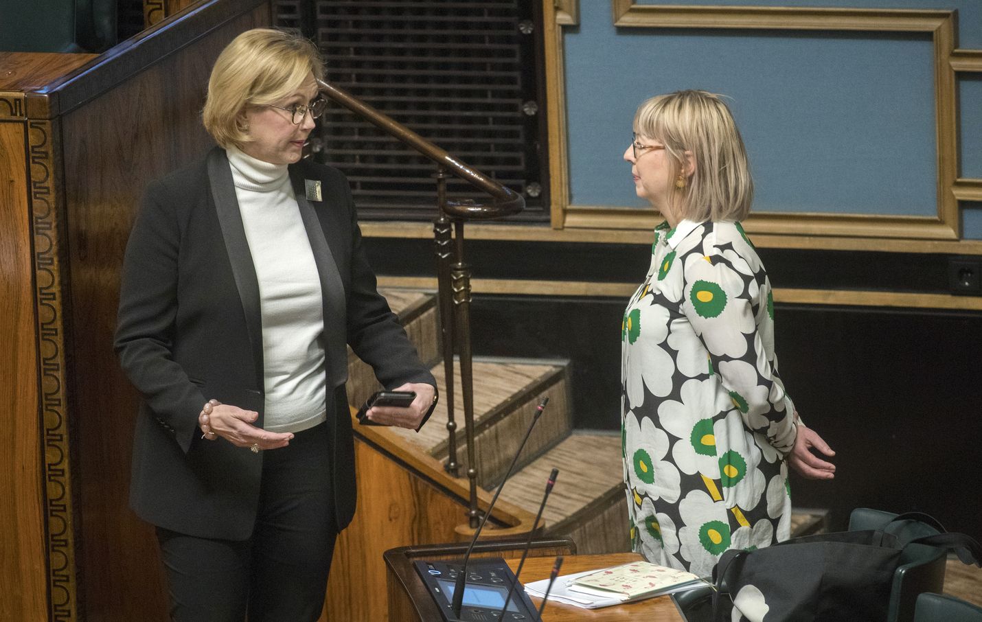 Minister of Labour Tuula Haatainen and Minister of Social Affairs and Health Aino-Kaisa Pekonen and might have come into contact on Tuesday with someone suspected of having coronavirus.