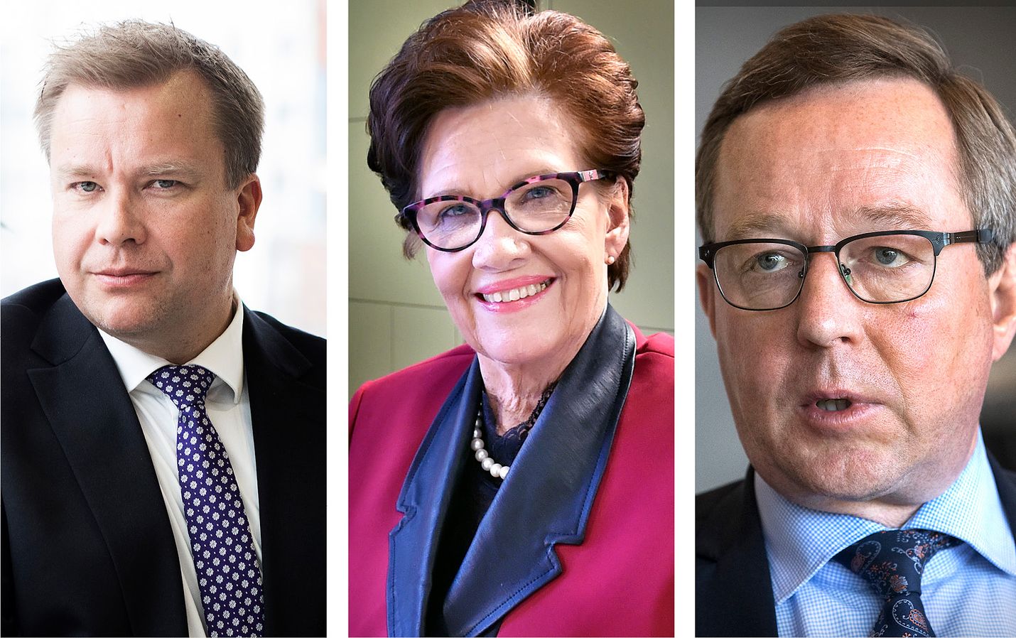 Puolustusministeri Antti Kaikkonen, entinen kansanedustaja Sirkka-Liisa Anttila ja elinkeinoministeri Mika Lintilä kertoivat Katri Kulmunin eron harmittavan kovasti.