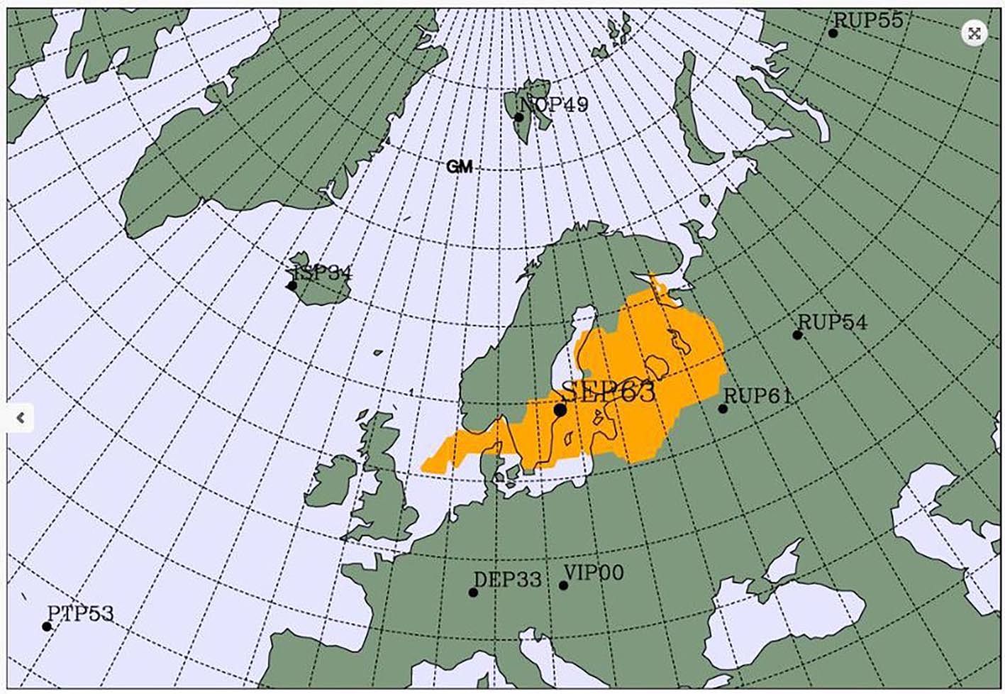 Ydinkoekieltosopimuksen noudattamista valvova CTBTO-järjestö julkaisi arvion siitä, millä alueella radioaktiivista säteilyä Pohjoismaiden yllä on.