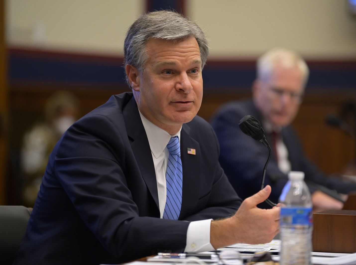 FBI:n johtaja Christopher Wray on huolissaan siitä, että Venäjän misinformaatiokampanja murentaa amerikkalaisten luottamusta vaalijärjestelmään ja vaalitulokseen.