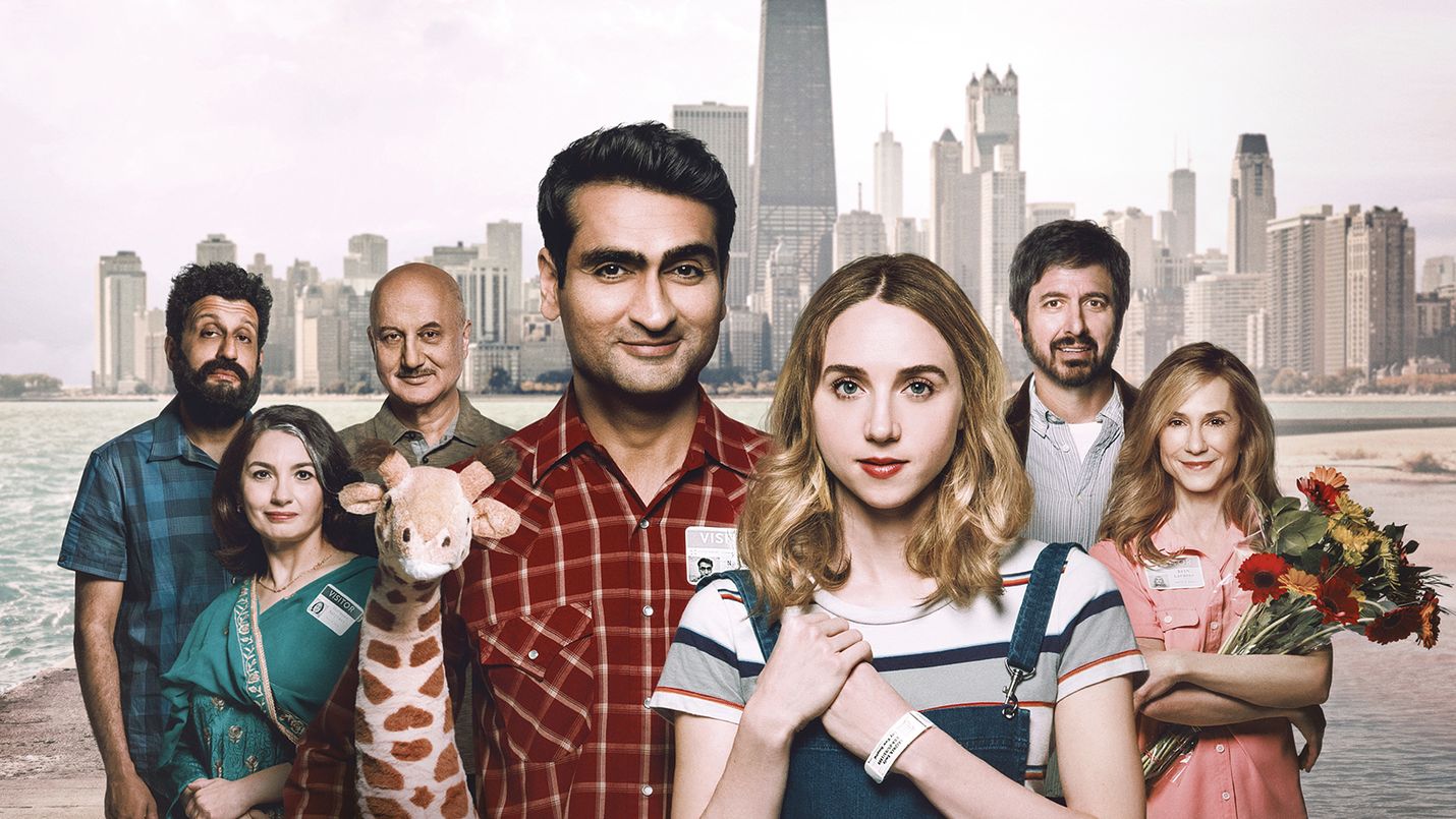 Romanttisessa komediassa pakistanilaissyntyisen huumorimiehen (Kumail Nanjiani