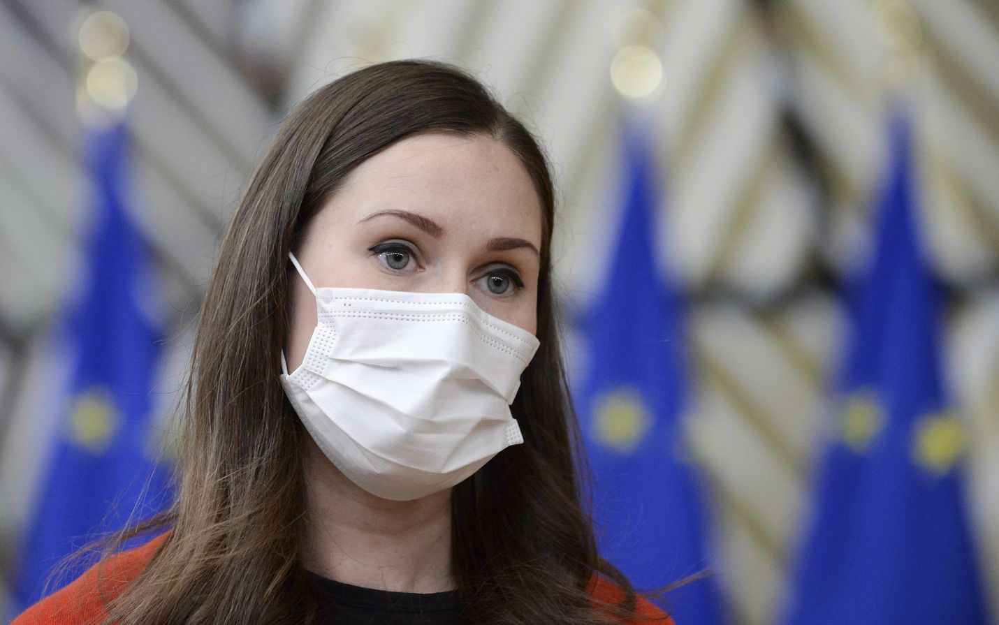 Sanna Marin ei lähtenyt ennakoimaan, miten Unkarin ja Puolan kanssa edetään. Keskustelut jatkuvat ja hän toivoo nopeaa ratkaisua. Kuva on EU:n lokakuun kokouksesta Brysselistä.