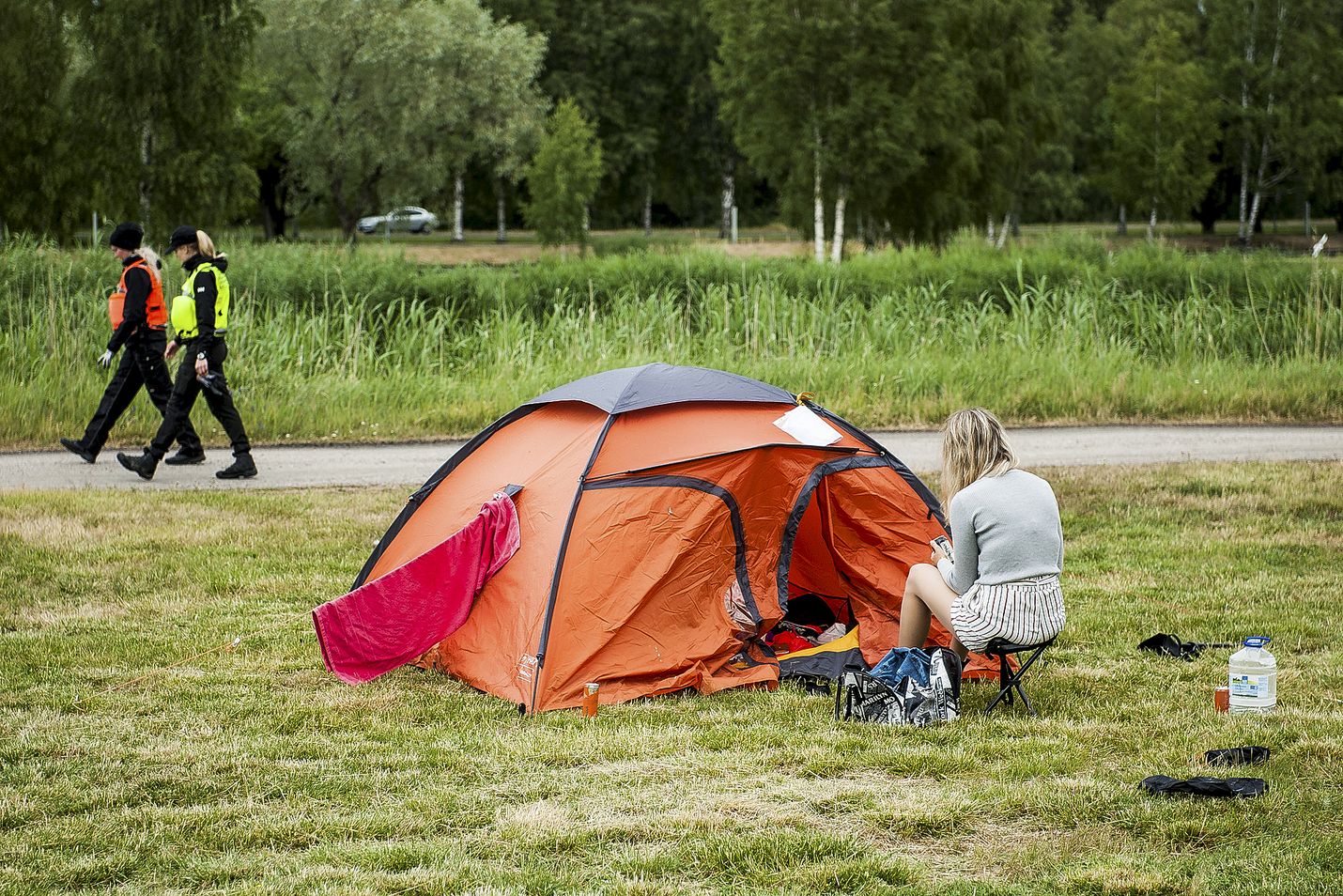 Takavuosina RMJ-leirintää oli muun muassa Kappelinsalmessa, mutta nyt telttamajoitus on keskitetty Otanlahden rannan tuntumaan festivaalialueen välittömään läheisyyteen. Muualla lähitienoilla telttailu on kielletty.