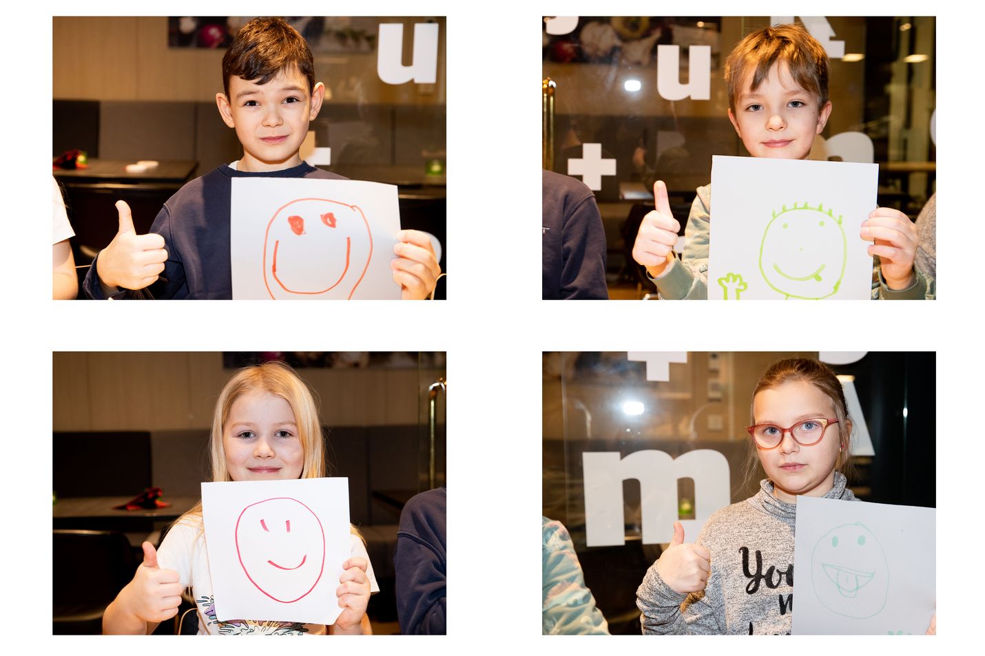 Samir Demnati (vas), Matti Parviainen, Enni Polvela (alhaalla oik,) ja Nita Naumanen arvioivat hymynaamoin neljä erilaista artesaanijäätelöä. Yksi sai täyden neljä hymyä. 