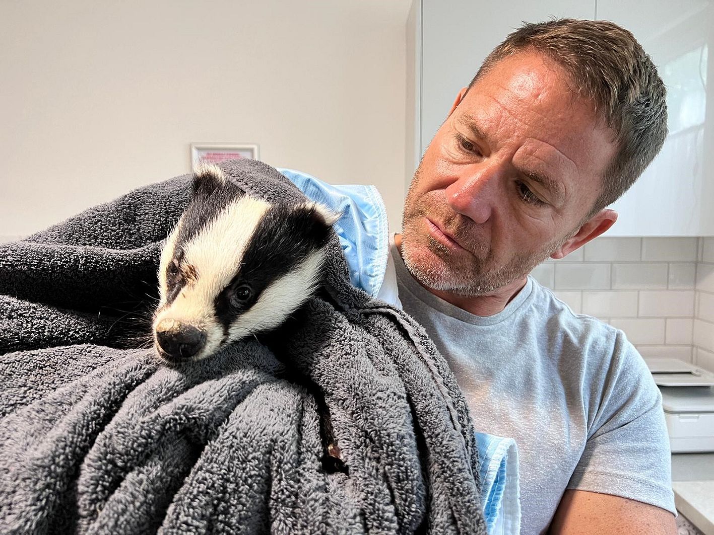 Steve Backshall (kuvassa) lähtee Richard Hopkinsin mukaan mäyrien kuvausmatkalle. Hopkins on kuvannut mäyriä harrastuksenaan jo kymmenen vuoden ajan.