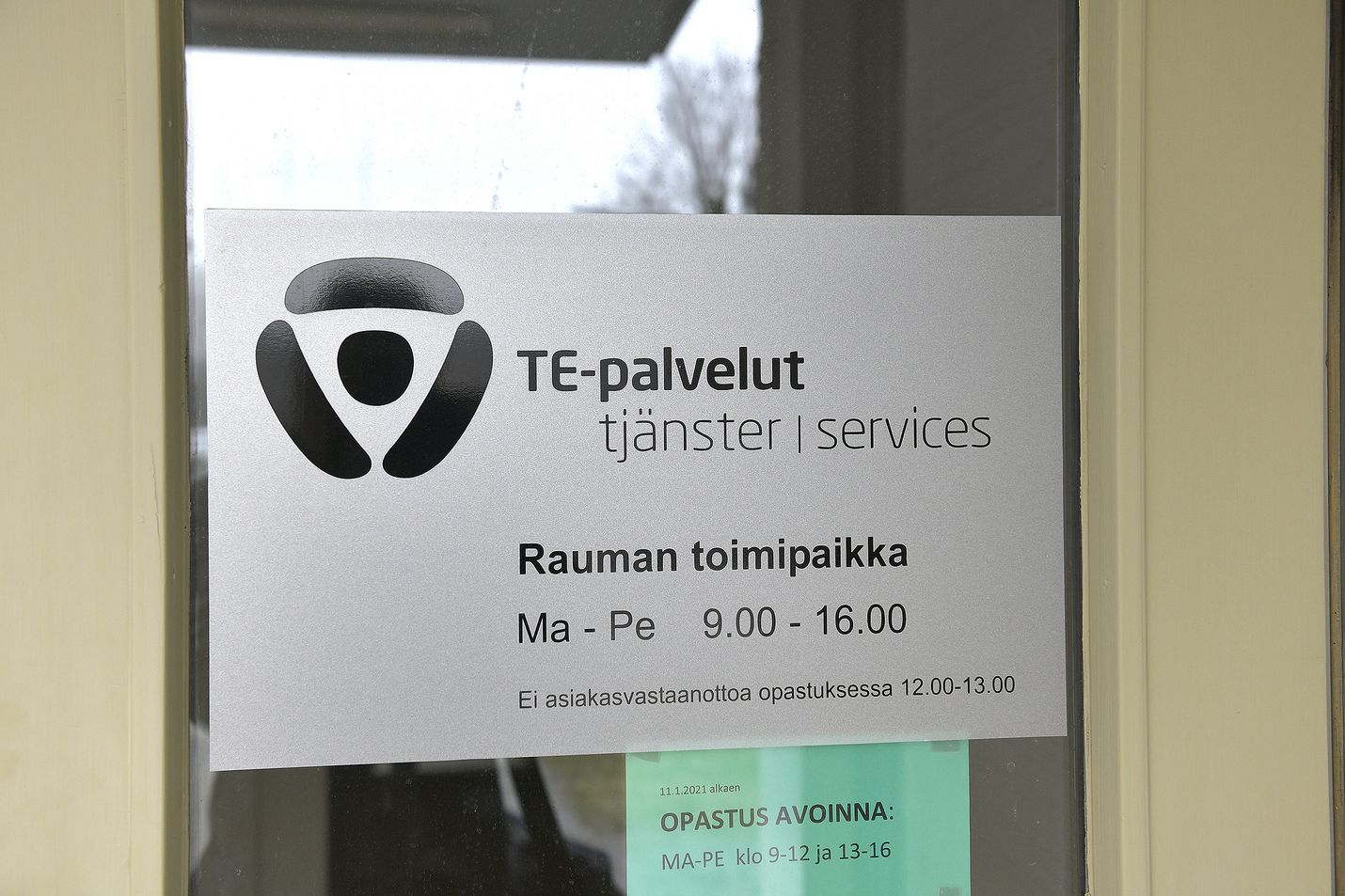 Satakunnan TE-toimiston Rauman toimipiste sijaitsee Aittakarinkadulla. 
