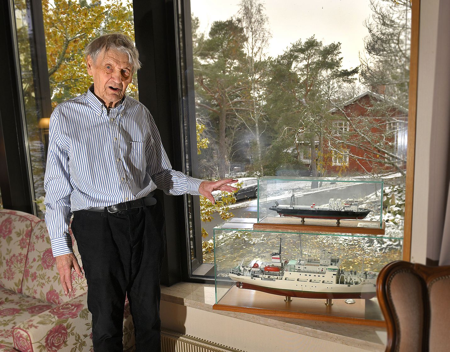 Aarno Mannosella on muutama Raumalla valmistetun laivan pienoismalli kotonaan. Pienoismalleja on säilytyksessä monessa eri paikassa muun muassa telakalla ja Rauman merimuseossa. Mannosen toiveena on, että suurin osa niistä saataisiin esille samaan paikkaan. 