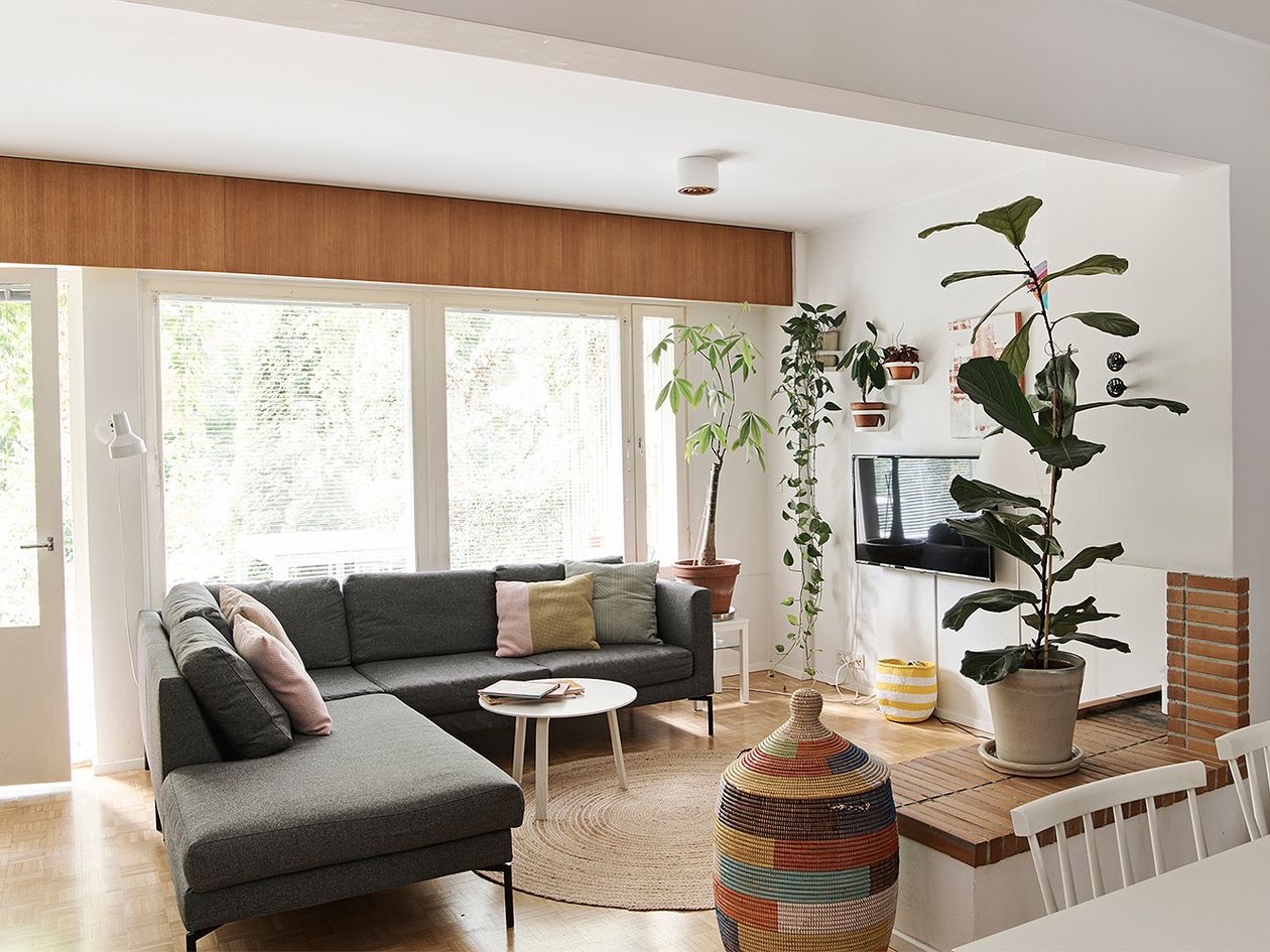 An image of Asli Ufacik's home: the living room decor.