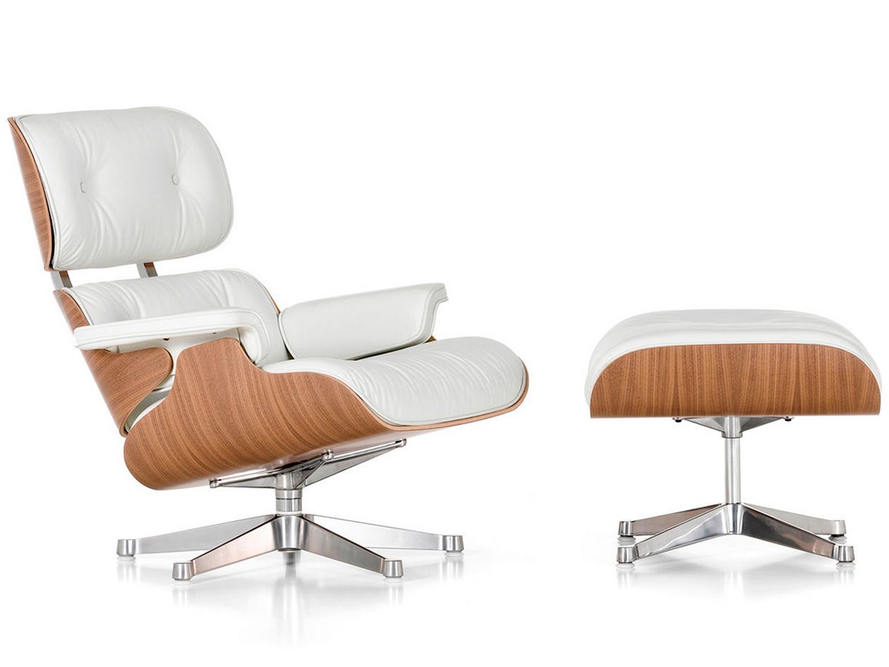 Vitran Eames Lounge Chair, valkoinen