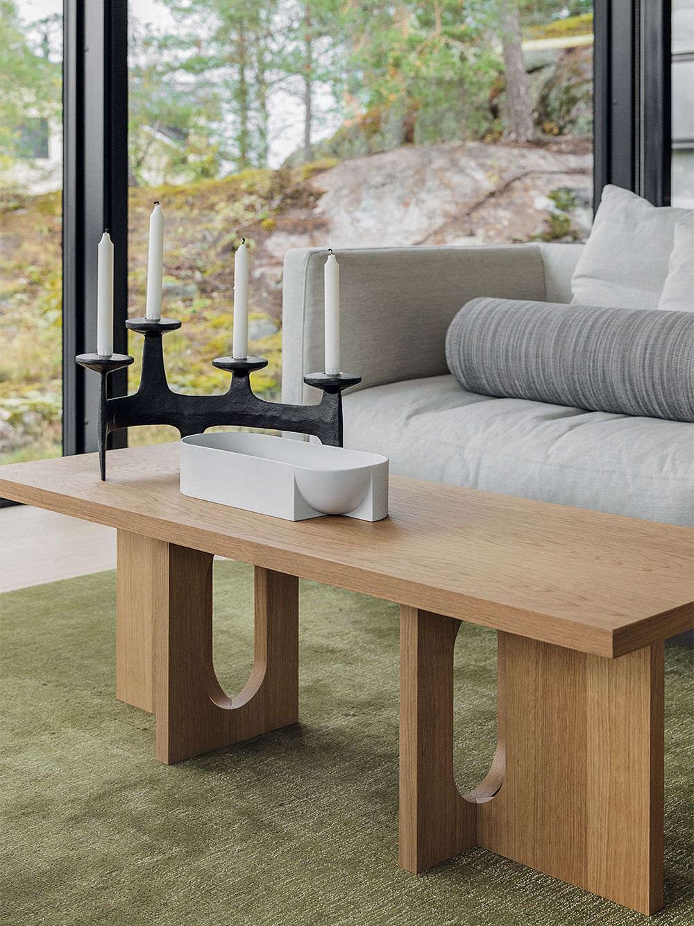 An image of Finnish Design Shop's interior design services reference location, Villa Brygga: the living room decor.