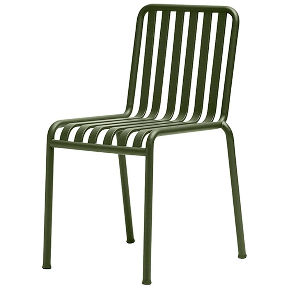 A product image of HAY's olive green Palissade chair.