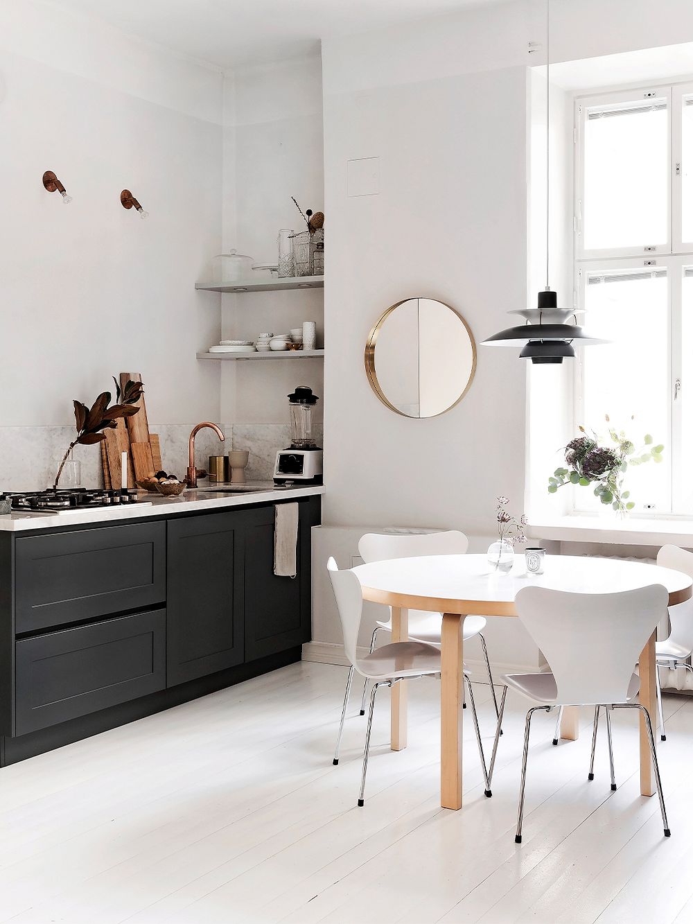 Artek Aalto ruokapöytä 91, koivu - valkoinen