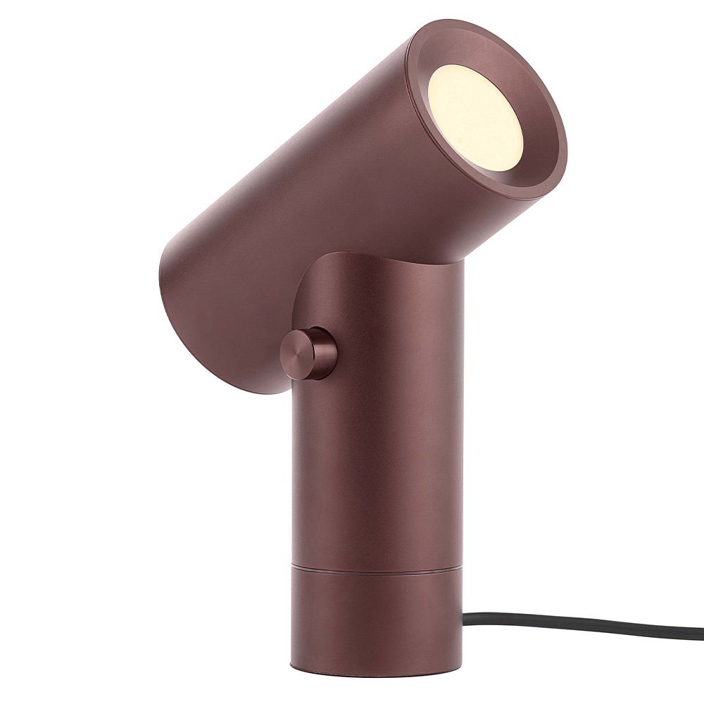 A product image of Muuto's Beam Lamp in color umbra.